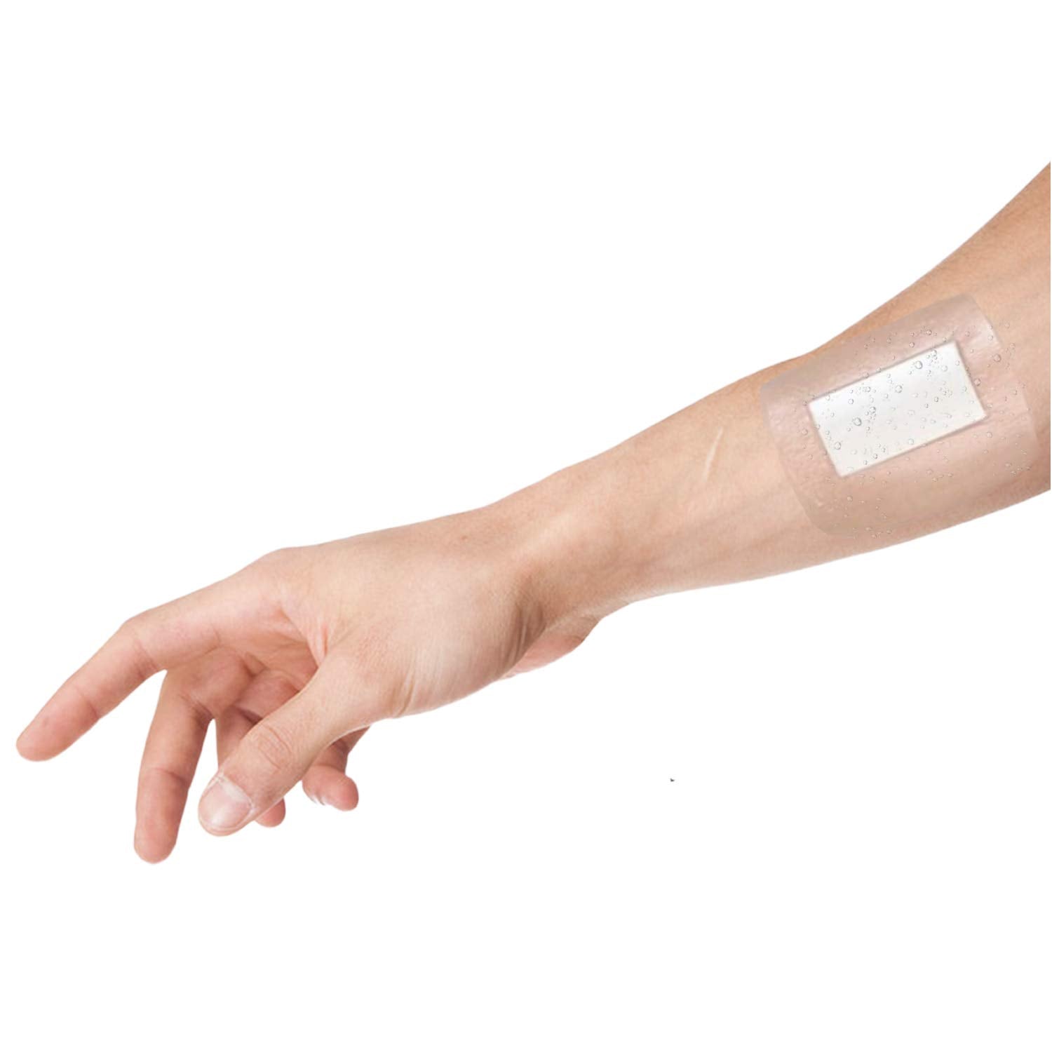 Waterproof Transparent Film Dressing - 10 Pack 4x4.75" Wound Bandage for Tattoo IV