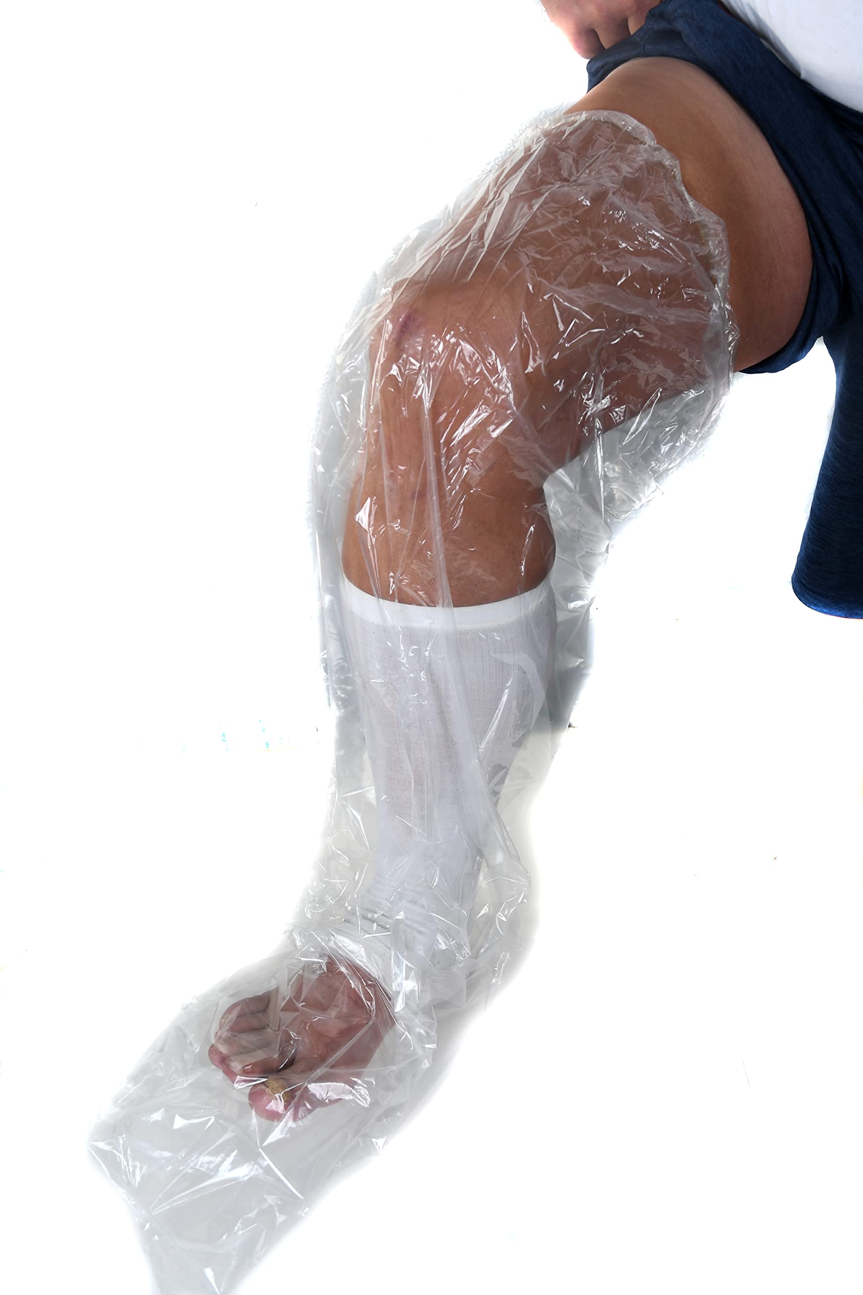 Waterproof Leg Cast Cover - Large 4 Pack (17-25") Shower Protector for Ankle Foot